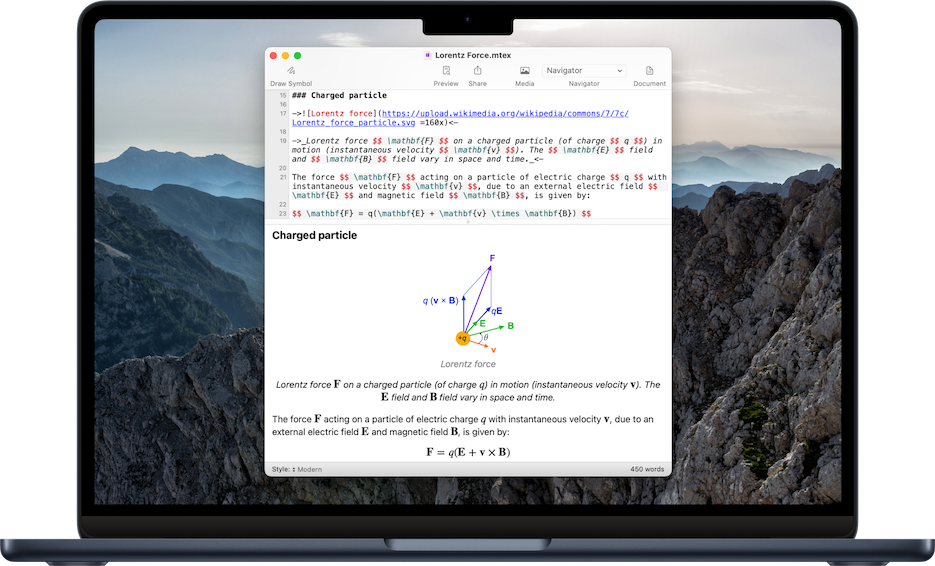 MacBook running Archimedes