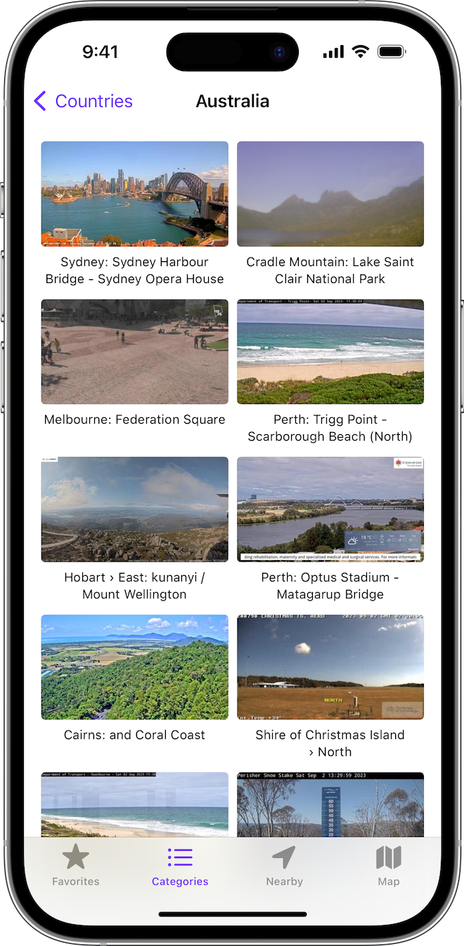 Orbcam for iOS - view webcams around the world in our app