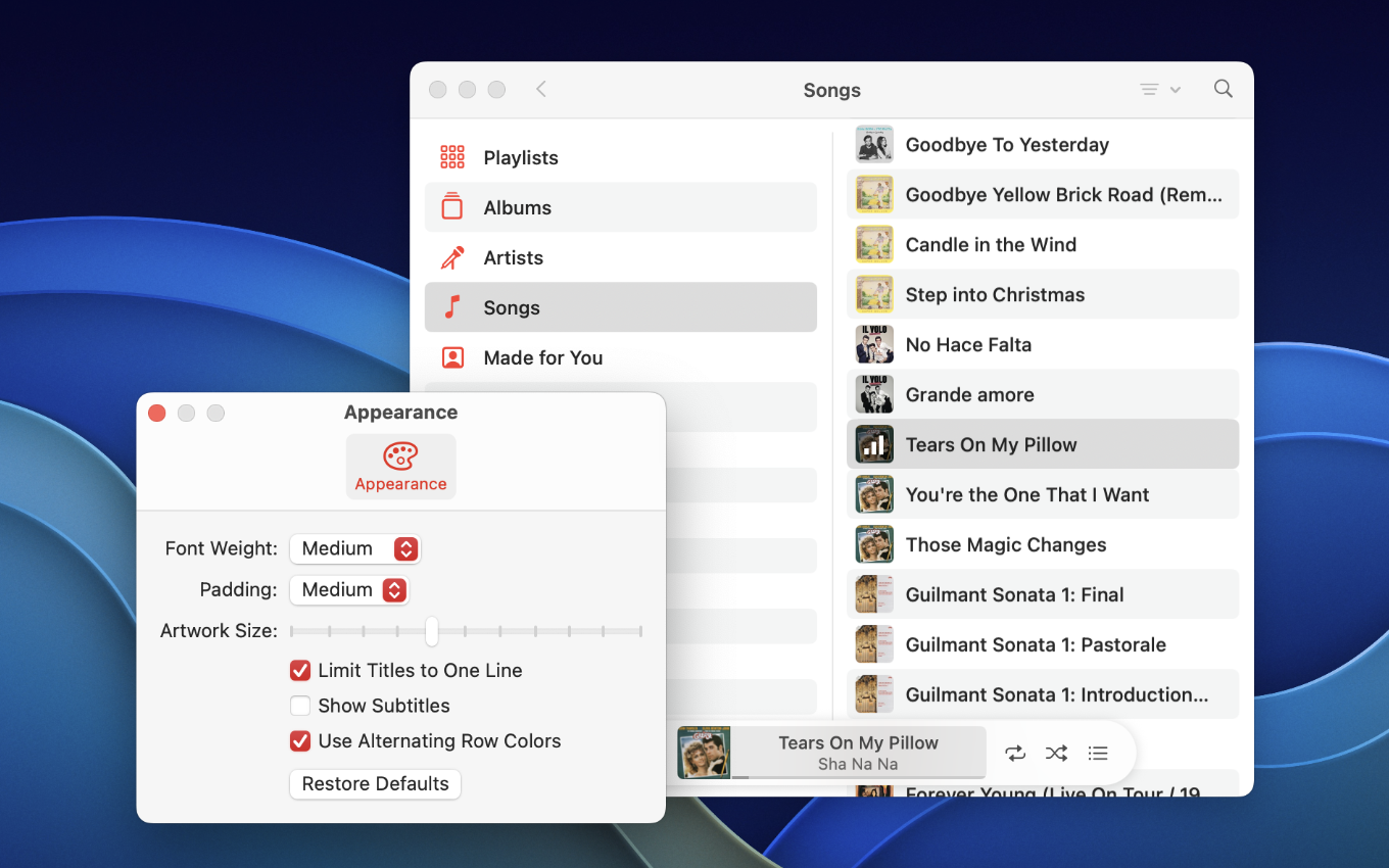 QuickTunes for Mac | Settings